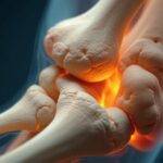 Detalj av et menneskelig ledd med naturlige teksturer.