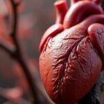 Nærbilde av et menneskelig hjerte.