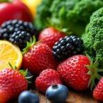 Fargerike frukter og grønnsaker rike på antioksidanter.