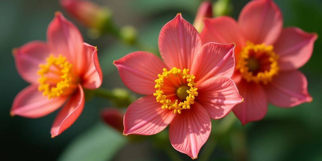 Nærbilde av astenopi blomst med klare farger.